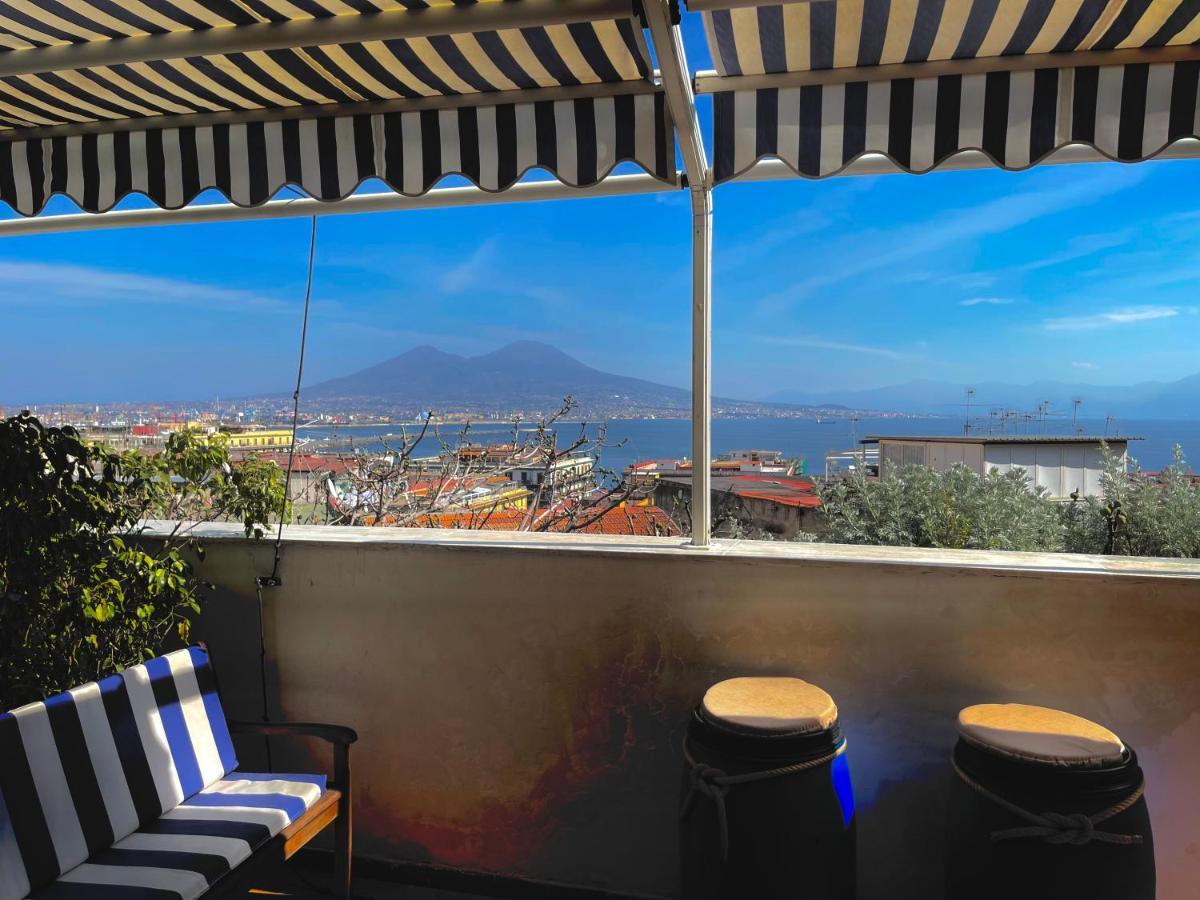 Alma De Templarsf - Stunning Design Home With Sea View And Terrace Napoli Bagian luar foto