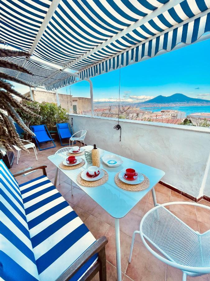 Alma De Templarsf - Stunning Design Home With Sea View And Terrace Napoli Bagian luar foto