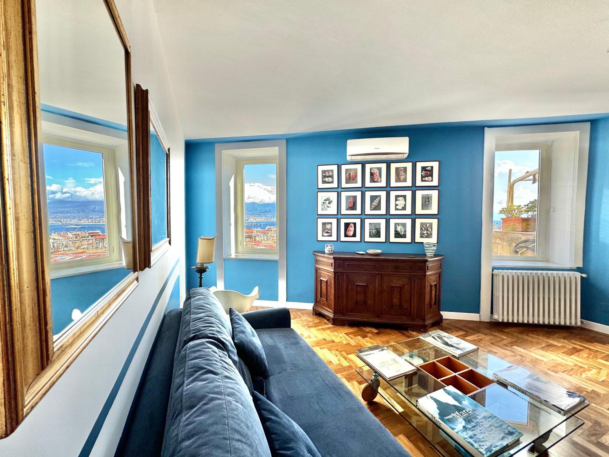 Alma De Templarsf - Stunning Design Home With Sea View And Terrace Napoli Bagian luar foto